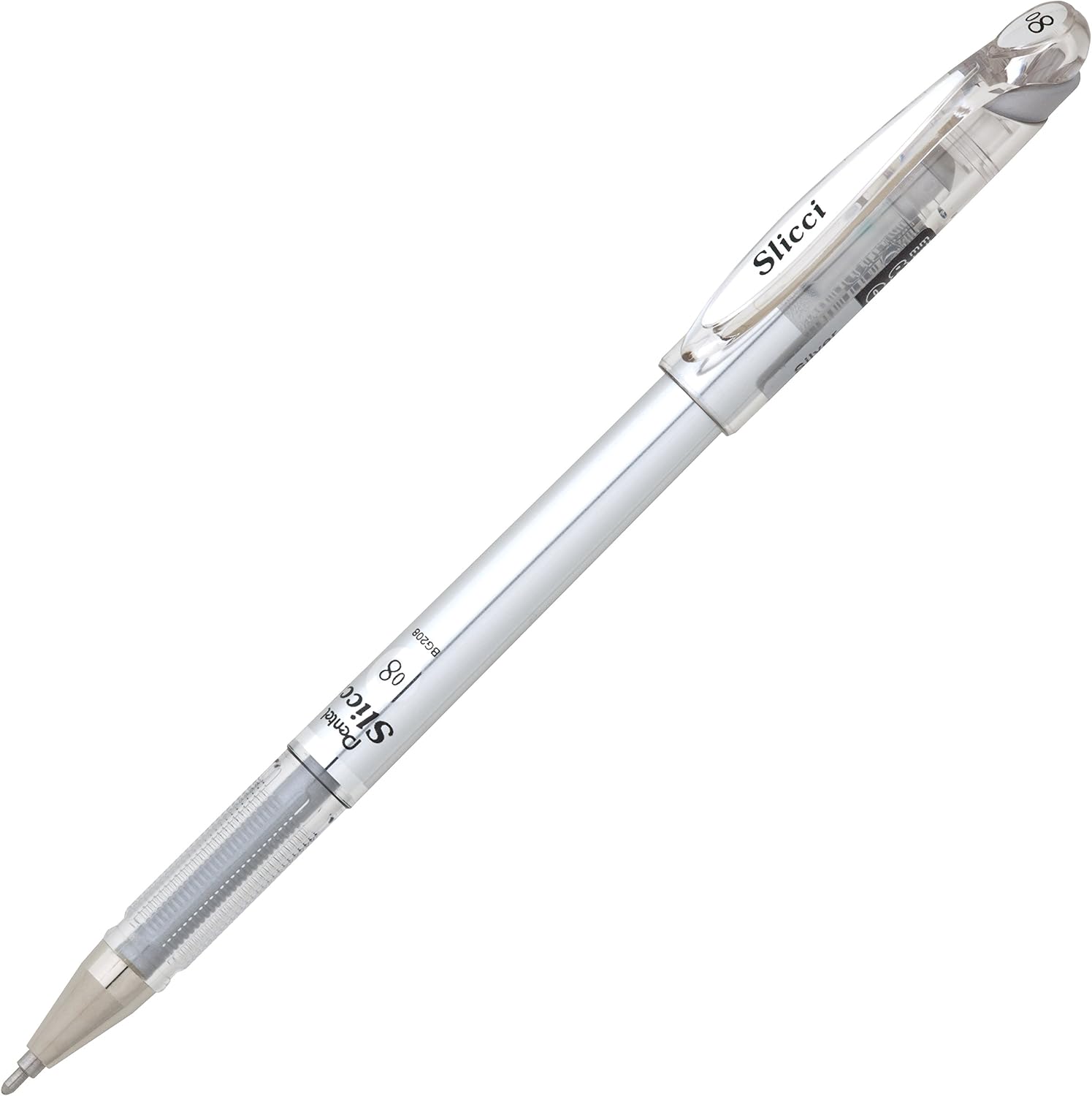 Pentel Slicci Metallic Gel Pen Silver (BG208-Z)