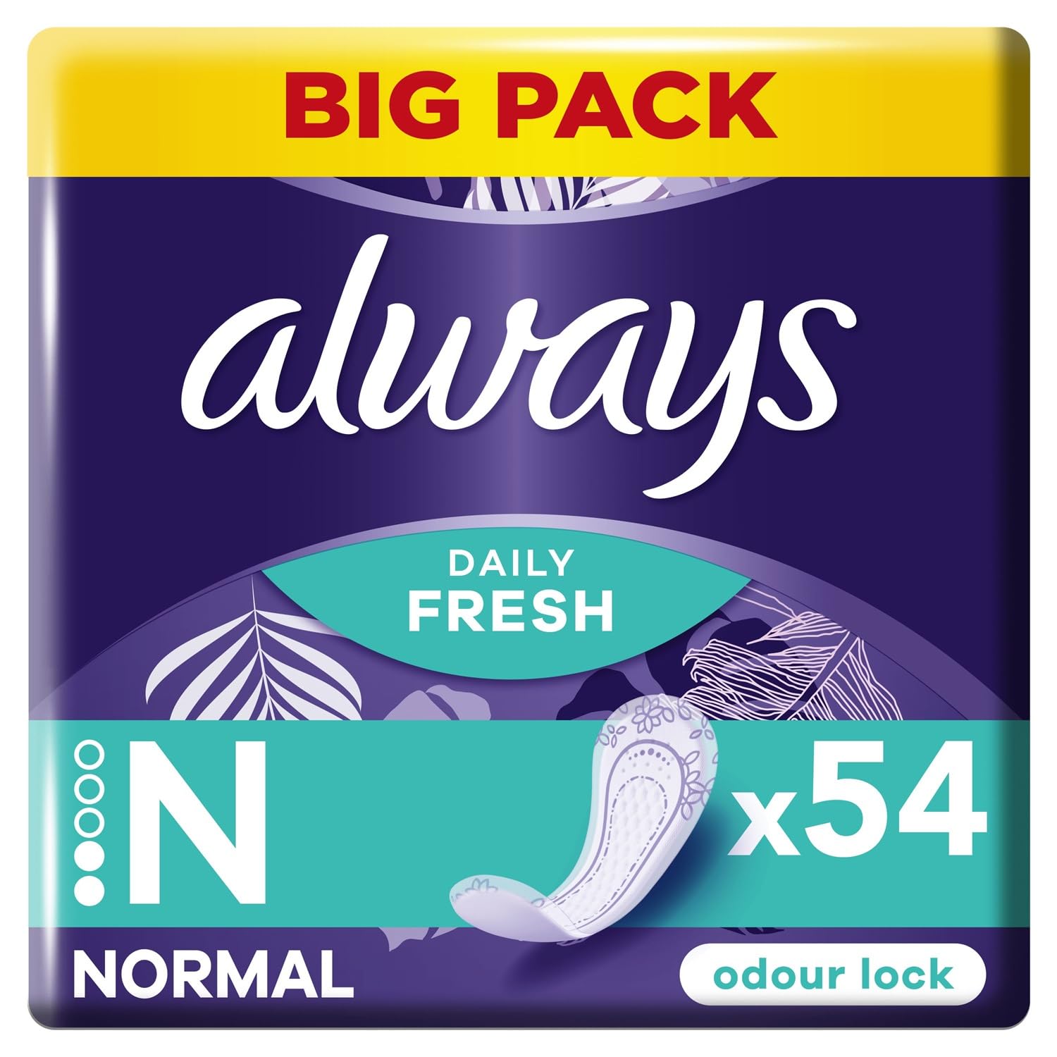 Always Dailies Normal Panty Liners Fresh & Protect 54 Pack