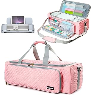 Carrying Case for Cricut Maker 4, Cricut Explore Air 2, Cricut Maker 3, Cricut Explore 3, Cutting Machine, Storage Bag with Pockets for Cricut Accessories and Suppliers