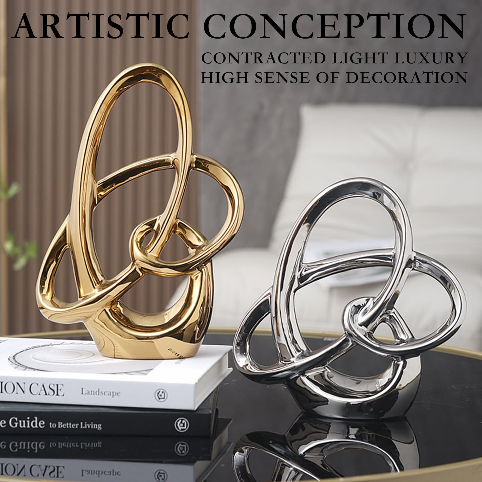 Moderna Scultura Decorativa Astratta, Decorazione da Tavolo, Decorazione in Ceramica, Statuette e Statuette per casa, Camera da Letto, Ufficio, Appartamento, mobiletto per Vino, sc