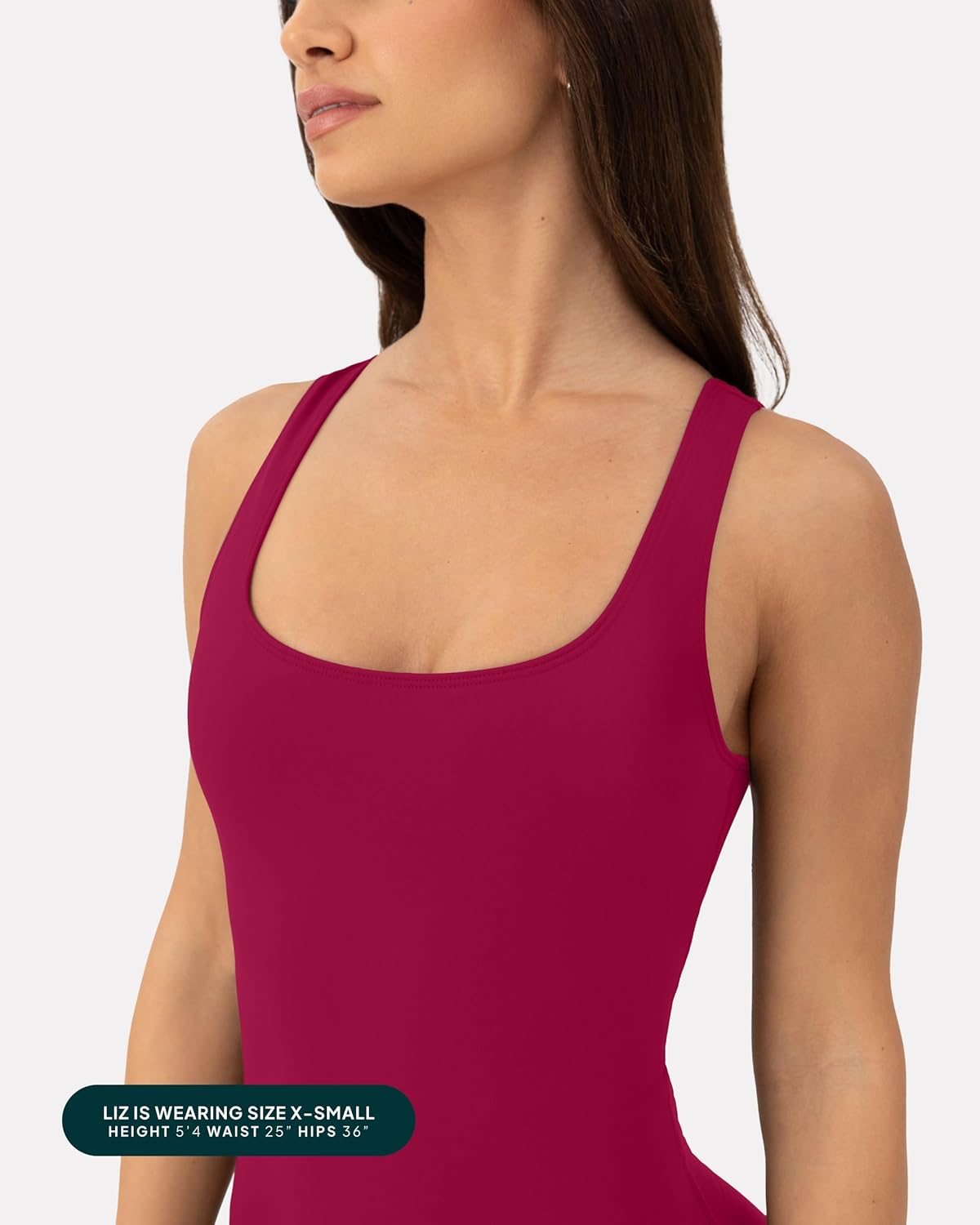 PAVOI ACTIVE Workout One-Piece for Women - Square Neck Gym Bodysuit Built-In Shelf Bra 5" Romper Jumpsuit Shorts - HiPerform - Image 6