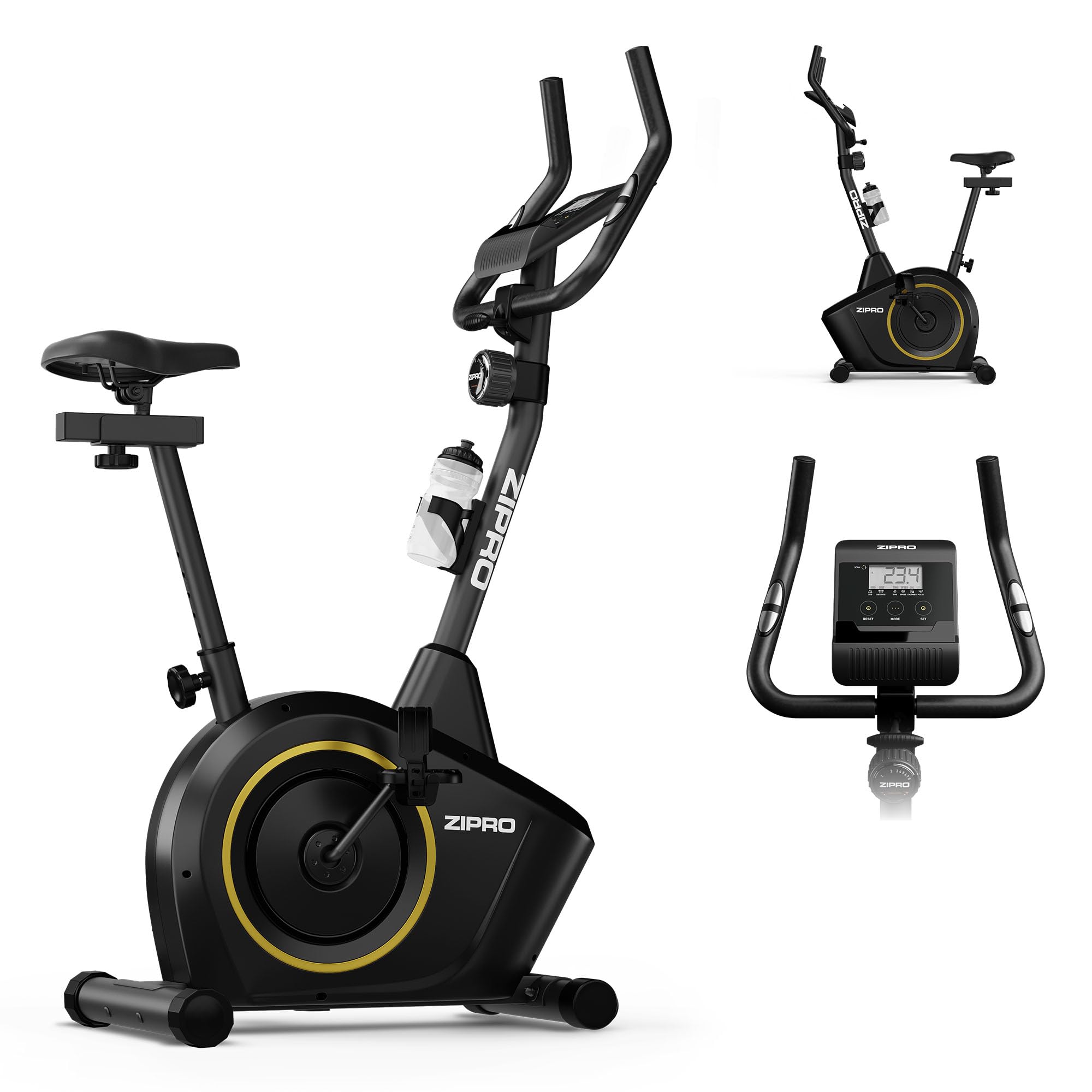 Zipro Bicicleta de entrenamiento en casa Boost, Bicicletas estáticas, Bicicleta magnética de entrenamiento, Bicicleta ergométrica 120kg, Bicicleta de interior, Bicicleta de entrenamiento en casa