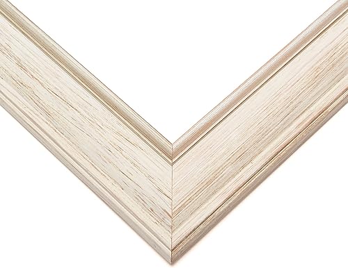 Miniatura 2 de Poster Palooza Marco de 8 x 10 pulgadas de color blanco cepillado, marco completo de madera con acrílico UV, respaldo de tablero de espuma y