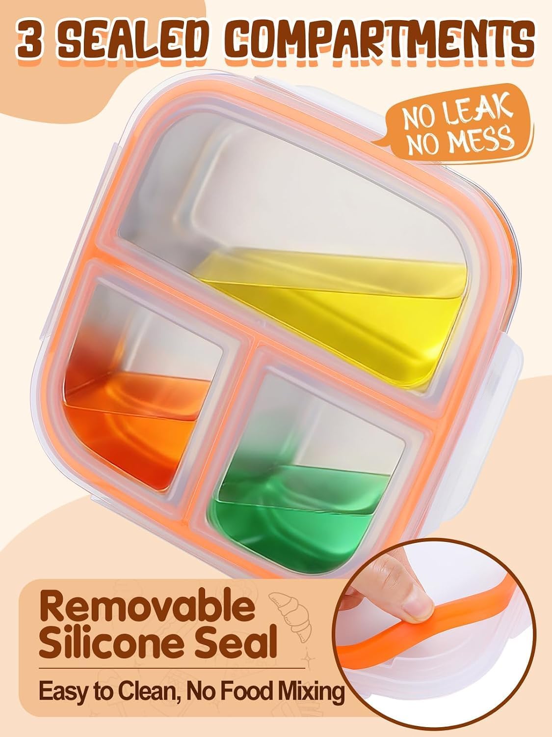 Alphatool Portable Stainless Steel Snack Containers