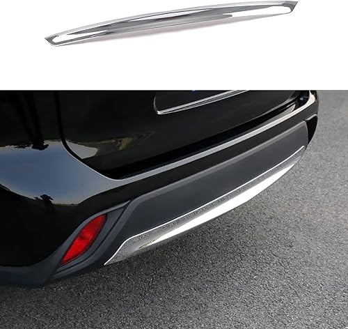 Miniatura 1 de TUBAIZAI Accesorios de coche para Toyota Highlander 2020-2023, protector de parachoques trasero, tapacubos ABS 1 unidad (estilo cromado brillante)