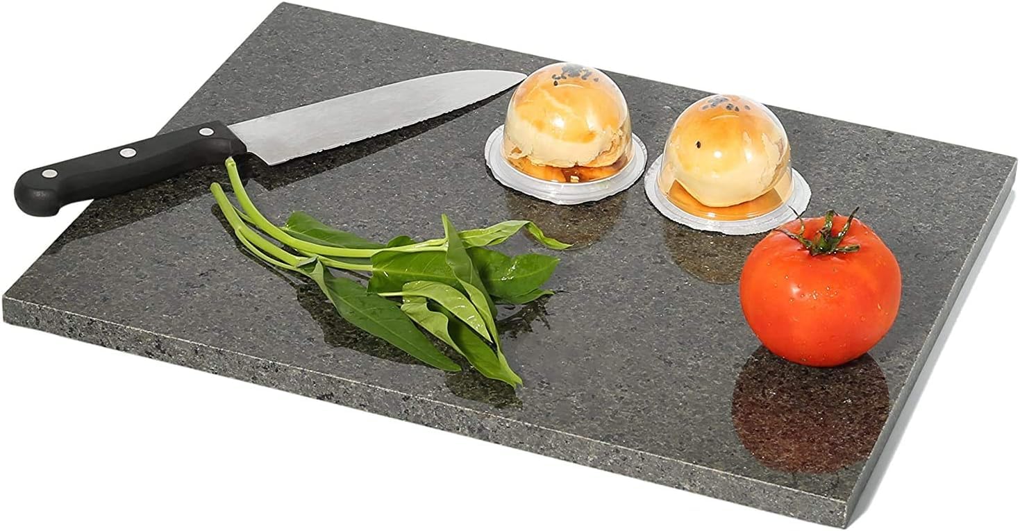 Natural Black granite Pastry/Cutting/Chopping/Serving/Baking Board 40x30x 2cm polished finish.