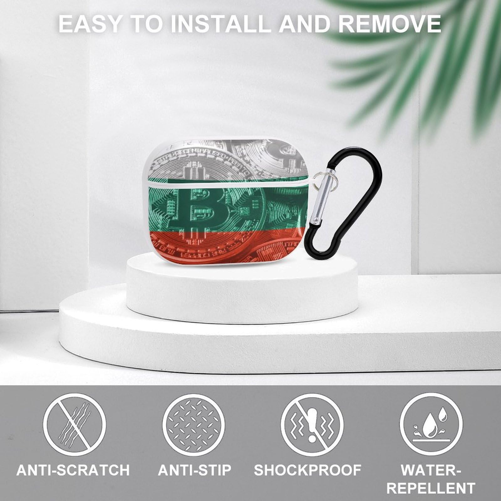 Amazon.com: Bulgaria Flag Bitcoin for Airpods Pro(2nd/1st Generation) Case  with Key Chain, Full Protective Shockproof Case PC Hard Case Cover Supports  Wireless Charging : Electronics