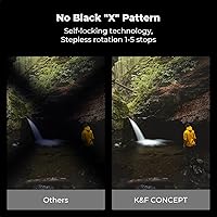 Vista 4 de K&F CONCEPT 82mm Filtro ND2-32 Variable de Densidad Neutra y Filtro Polarizador Circular 2-en-1 para Lente de Cámara, Impermeable, Resistente a