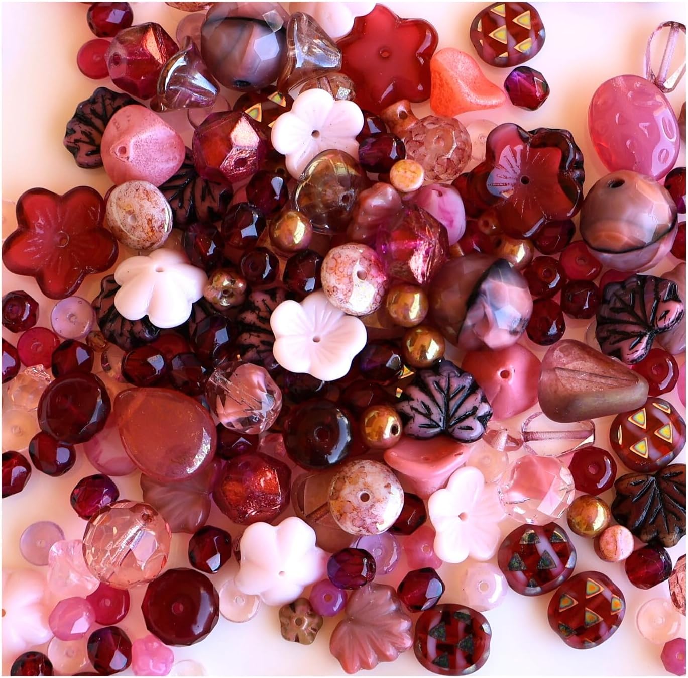 Czech Glass Beads – Whisper Pink Color Palette, 50g for Jewelry Making | Professional Beading Supplies - Image 6