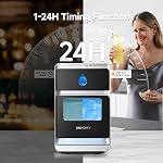 EUHOMY LunaArc Crescent Ice Makers Countertop, 1600Pcs/Day, Ready in 12Mins, Auto Deep Cleaning, Timer, Portable Crescent Ice Maker Countertop with Clear Ice Cubes for Whiskey/Coffee/Soft Drinks