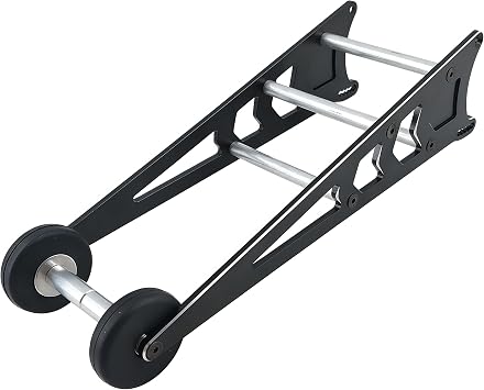Aluminum Adjustable Wheelie Bar Kit for 1/10 Slash 2WD, Rustler, Bandit RC Car Tail Wheel Assembly Upgrade Parts for Improved Stability and Durability