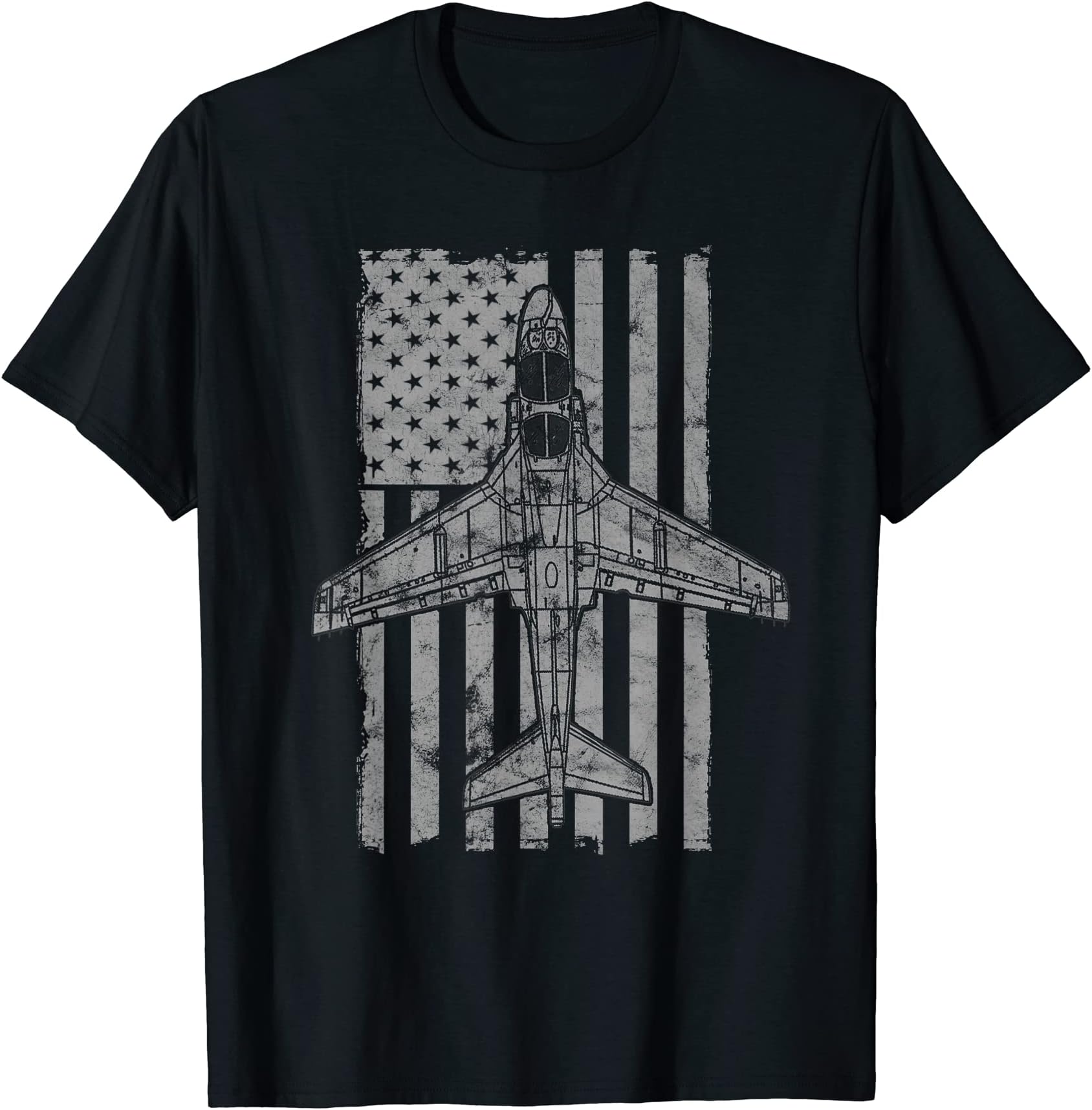 EA-6B Prowler Military Airplane Vintage Flag T-shirt T-Shirt