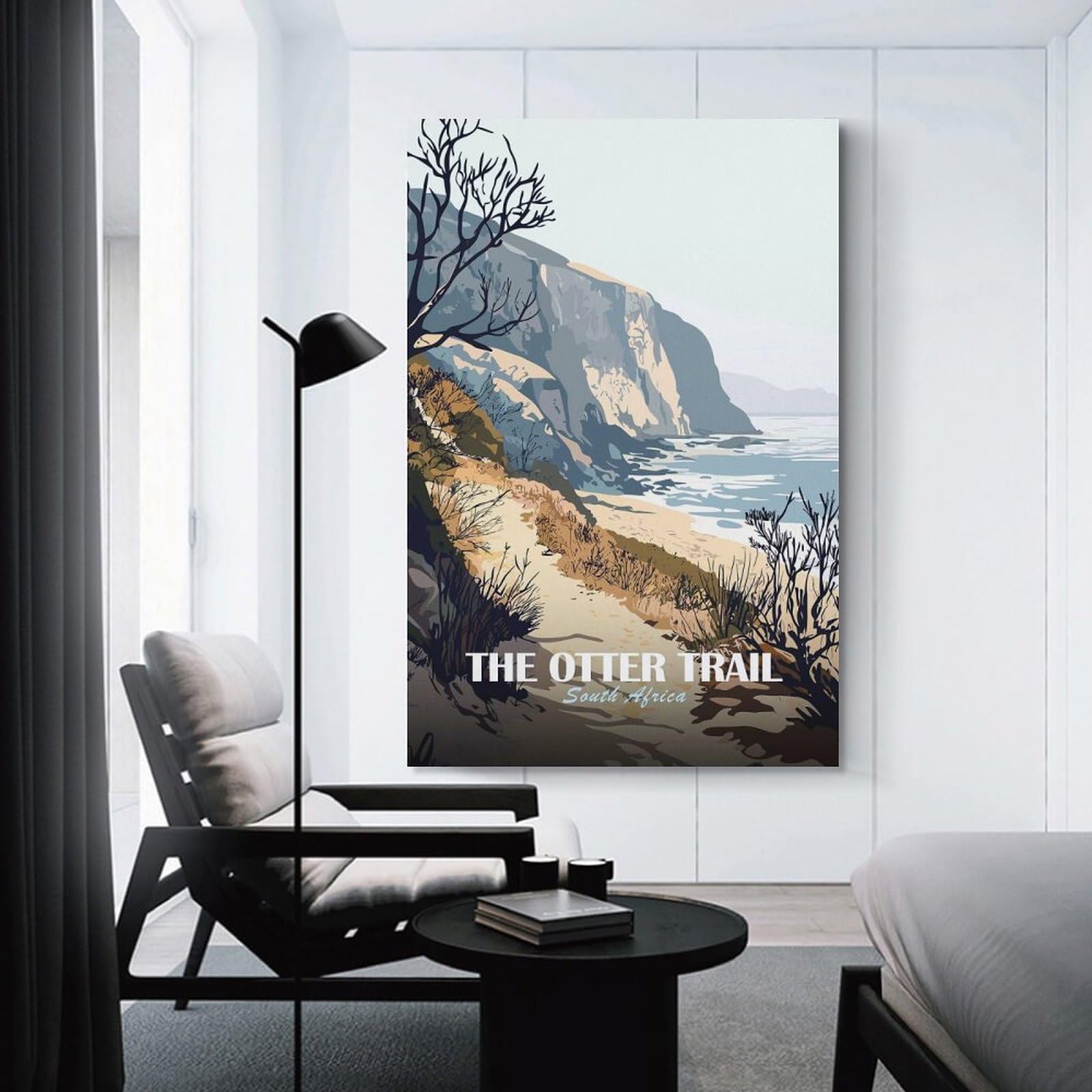 Junmoney The Otter Trail South Africa Artwork Room Decor Wall Art 12x18inch(30x45cm), for Entrance Spaces, Stair Walls Or Halls, A Neat Decor Update for Hallways