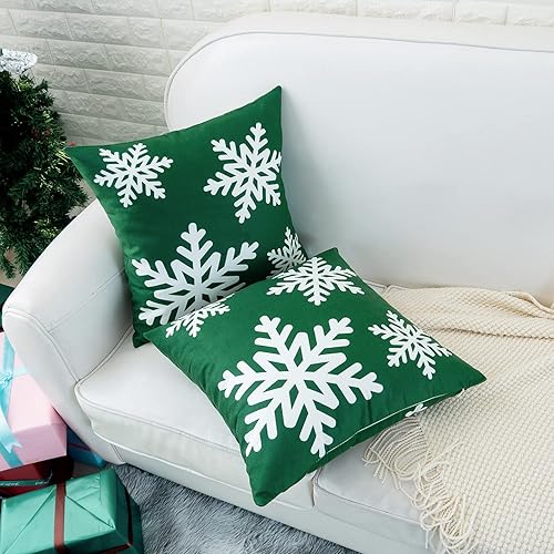 Miniatura 5 de HWY 50 Fundas de almohada grises de 20 x 20 pulgadas para sofá, sala de estar, cama, decoración suave, de Navidad, grandes y pequeños, con estampado