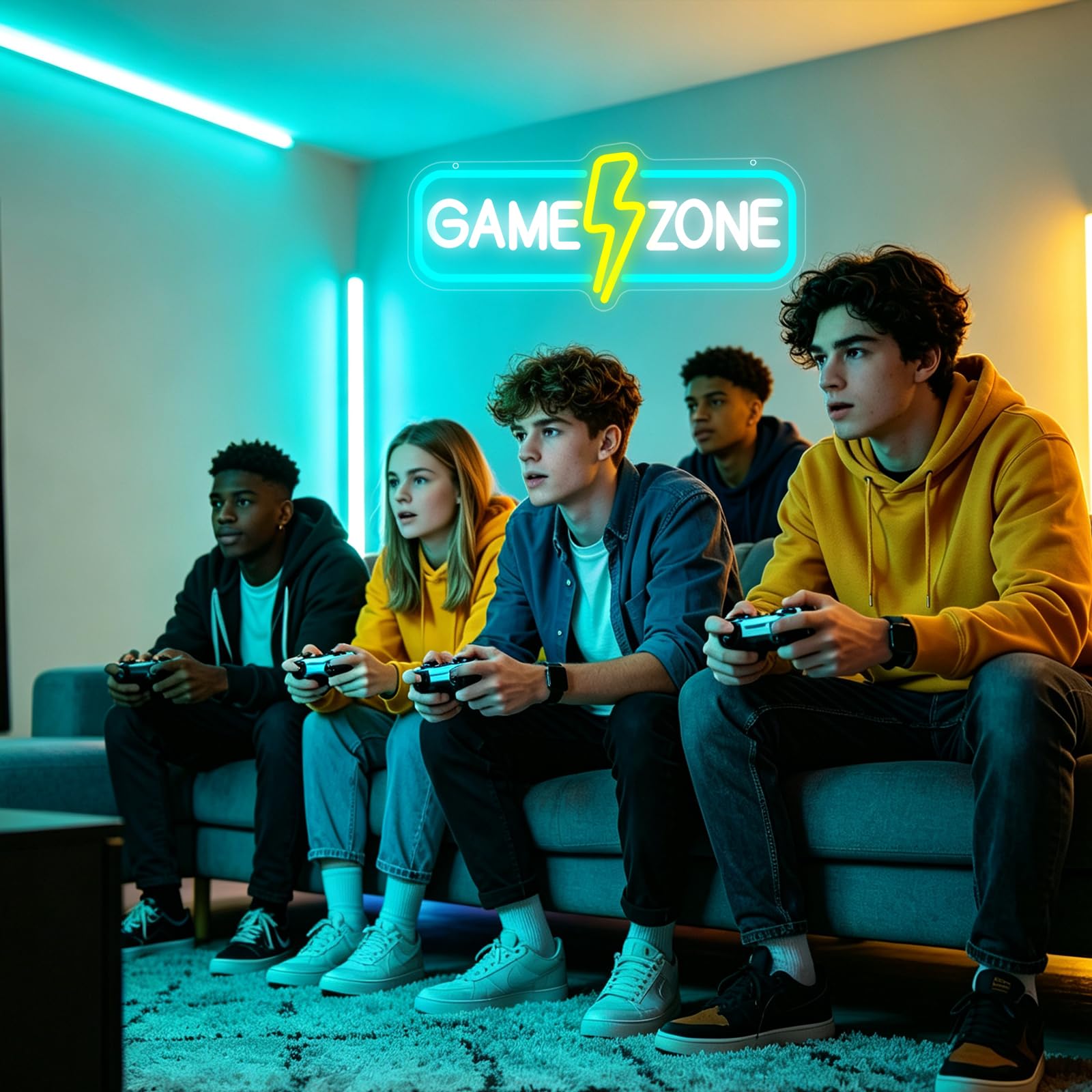 GAME ZONE Neon Schild LED Gaming Zimmer Deko