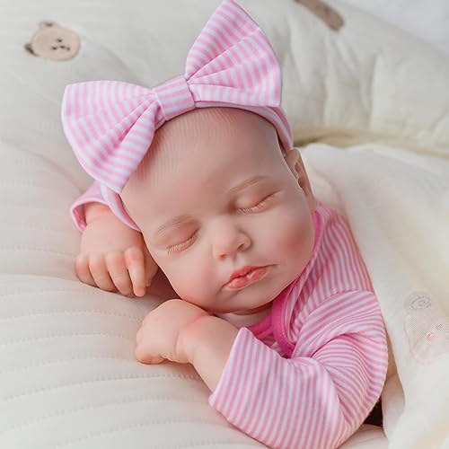 Miniatura 9 de Muñecas Bebé Realistas de la Vida Real para Niñas - Muñeca Recién Nacida Reborn de 18 Pulgadas con Detalles Realistas y Accesorios de Alimentación y