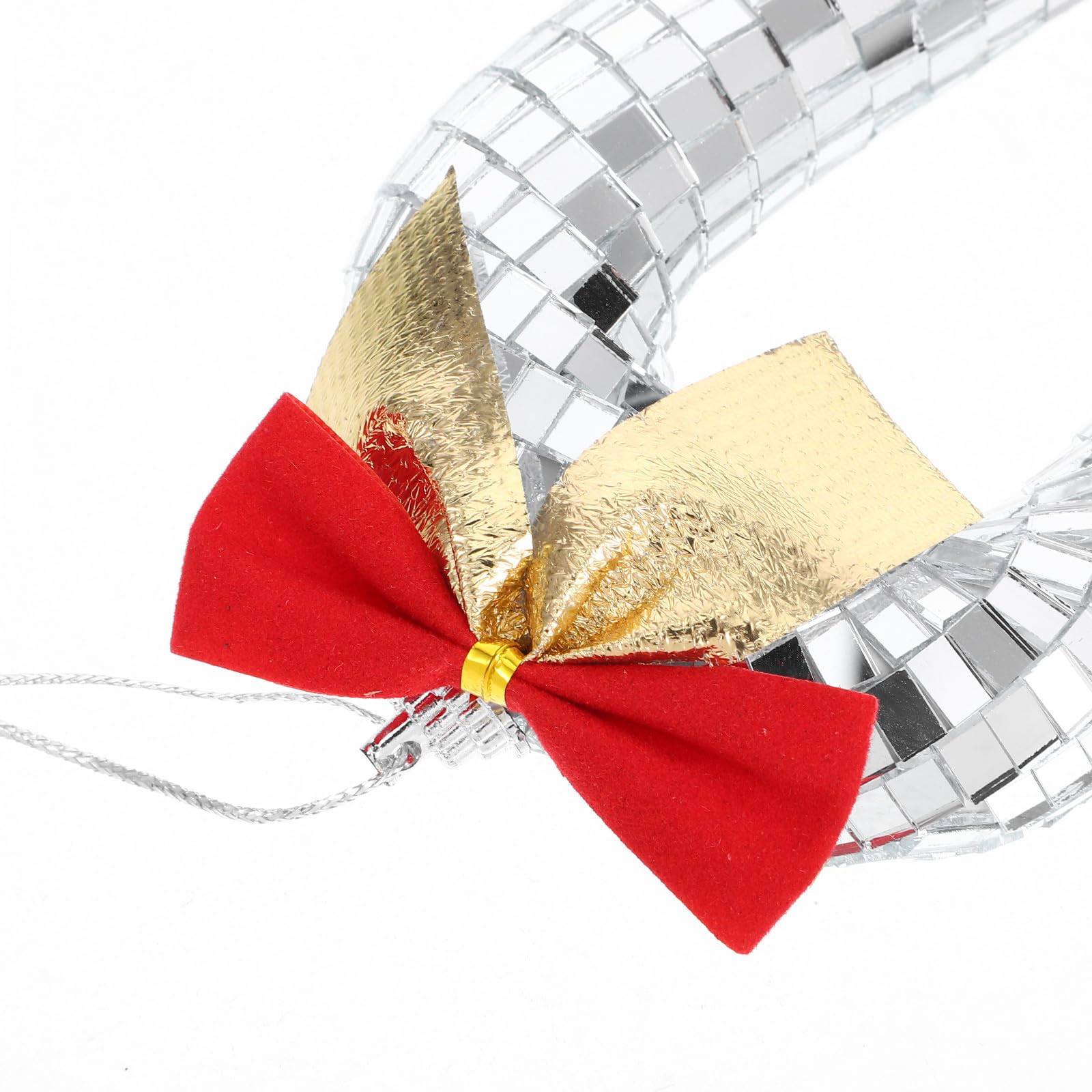 TOYANDONA 5 Stück Weihnachtsbaum Anhänger in Zuckerstangenform aus Glas | Hängender Schmuck mit Spiegeloberfläche, Elegant und Kreativ, für Christbaum, Dekorativ