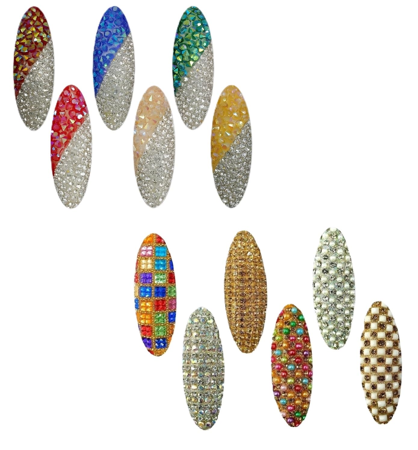 VAMA FASHIONS Handmade Multicolor Stones Saree pin Pleats Pallu Chunri Clips Embroidery Work Safety Sari Pin for Women