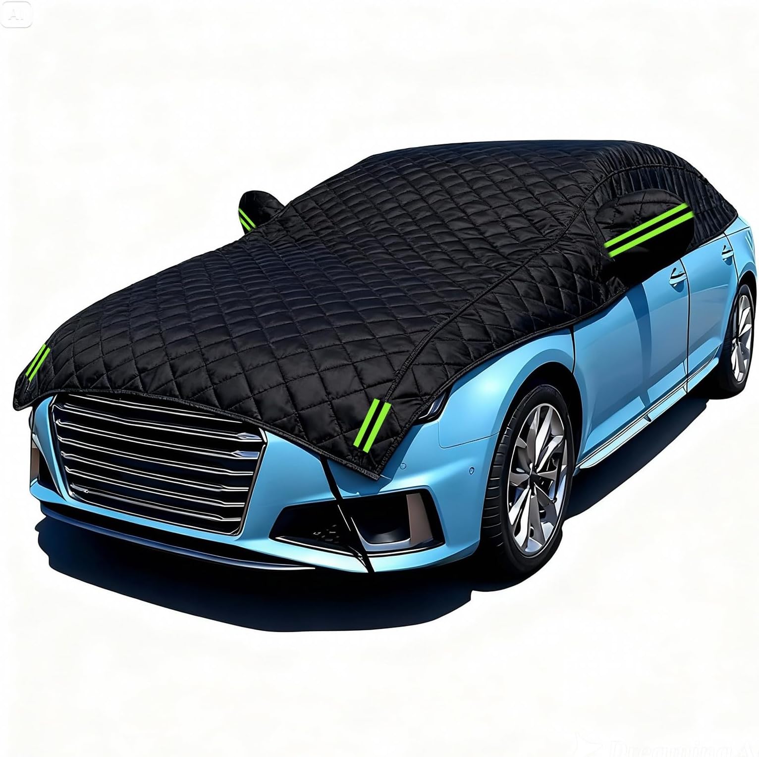 All-Weather Half Car Cover for Lexus LBX 2024, Winter Car Covers for Outside Storage Waterproof Breathable Shield for Rain Sun Dust and Hail