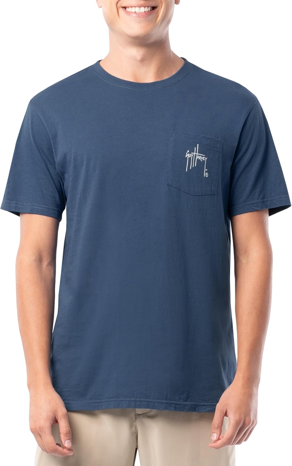 Guy Harvey Men’s HarborLite Short Sleeve Pocket T-Shirt