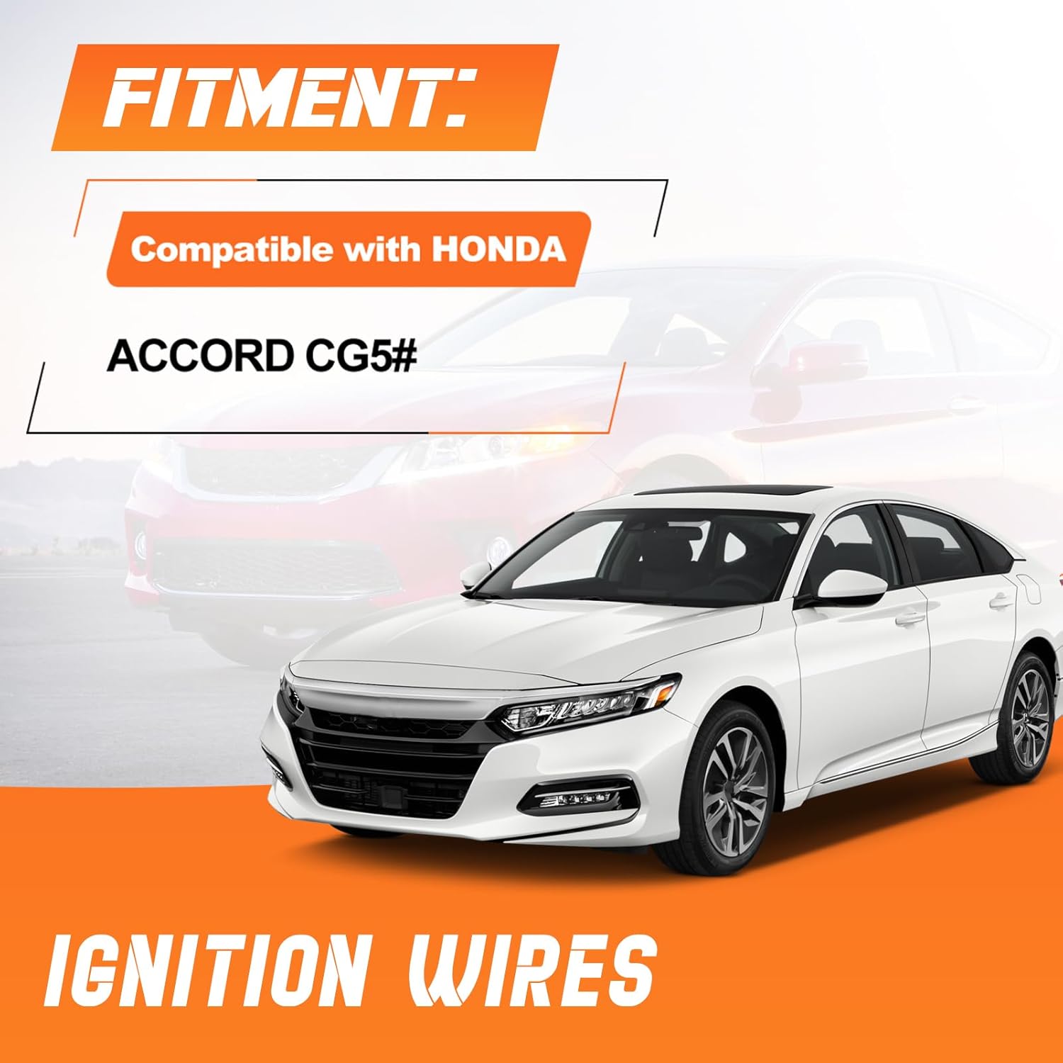Spark Plug Wires Set Fit for Acura CL 1997-1999 EL, Honda Accord 1994-2002, Civic 1992-2000, Odyssey, Isuzu Oasis, Replace OE Number 32700PAAA02, 32700-PAA-A02, 27518
