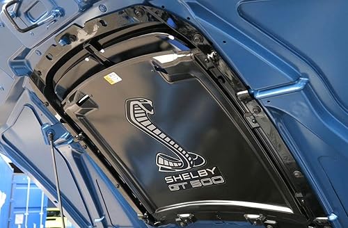 Miniatura 2 de M-1620001-HATBW Underhood Rain Tray Snake Decal para Shelby GT500