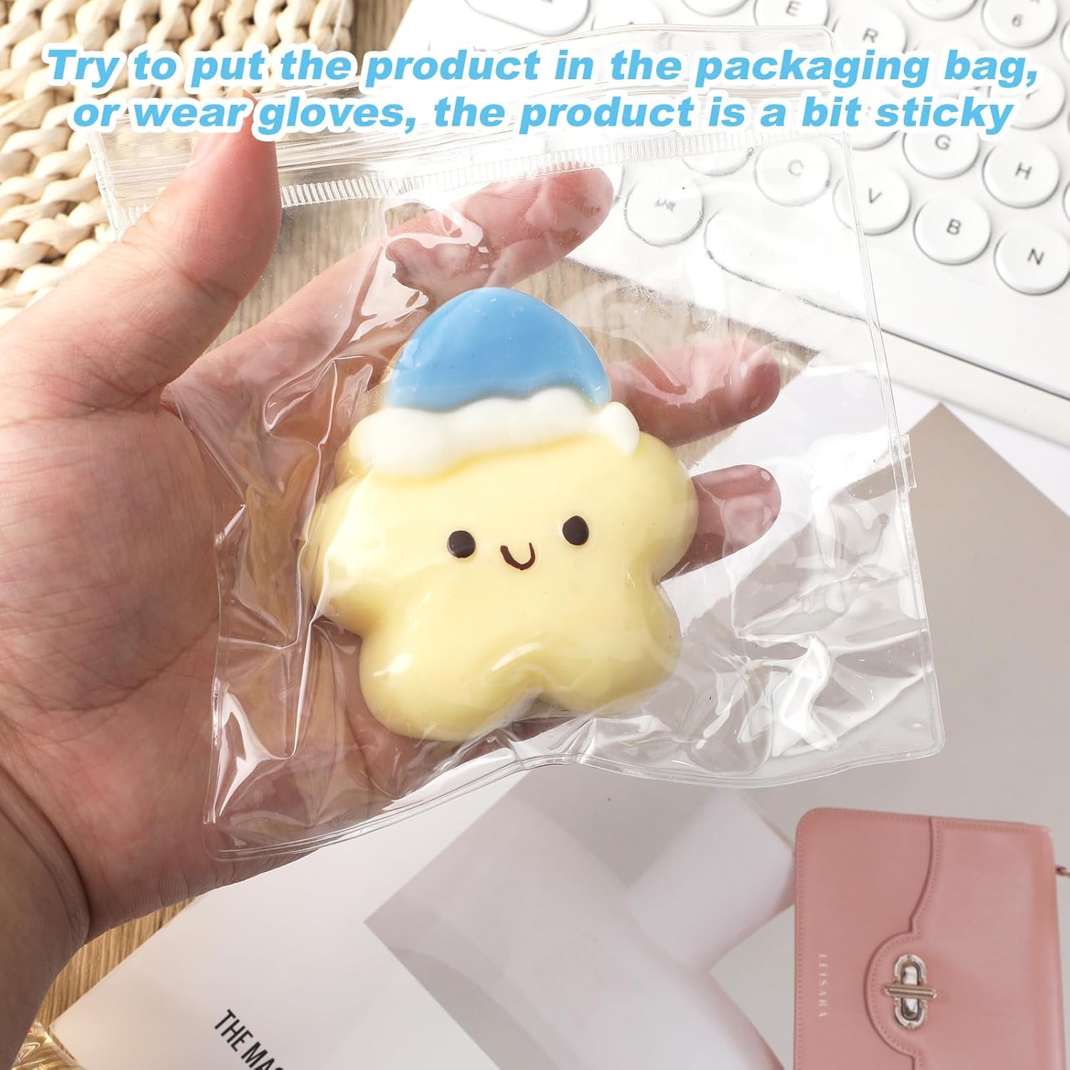 Soft Star, Yellow Cute Squeeze Toy Star Themed Trendy Toy for Teen Girls Boys Birthday Party School Reward Hand Exercise Supplies