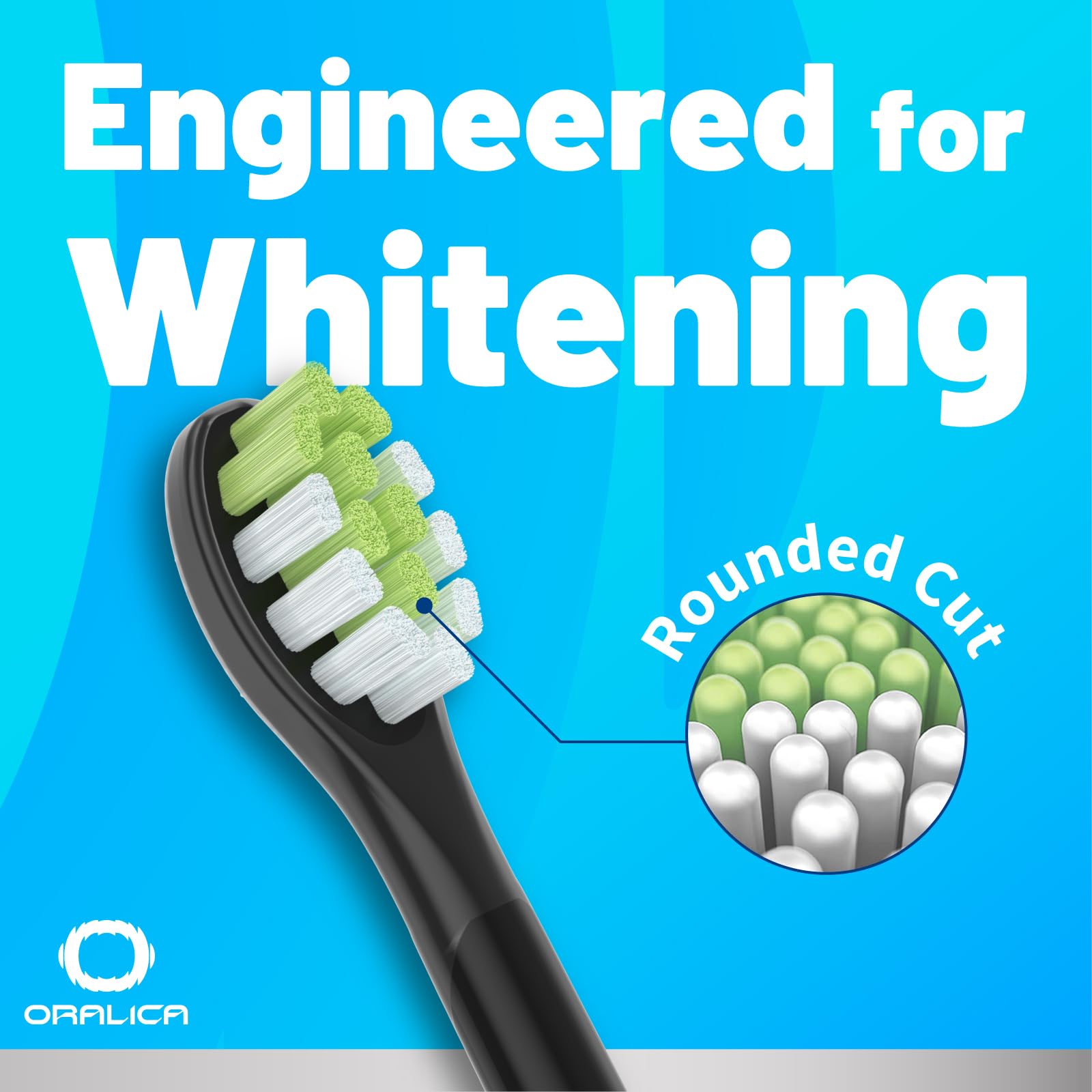 Cabezales de repuesto compatibles con Philips Sonicare W DiamondClean HX6062 HX6063 HX6064, blanqueamiento, eliminación de manchas de placa con cerdas medianas y goma limpiadora de lengua,