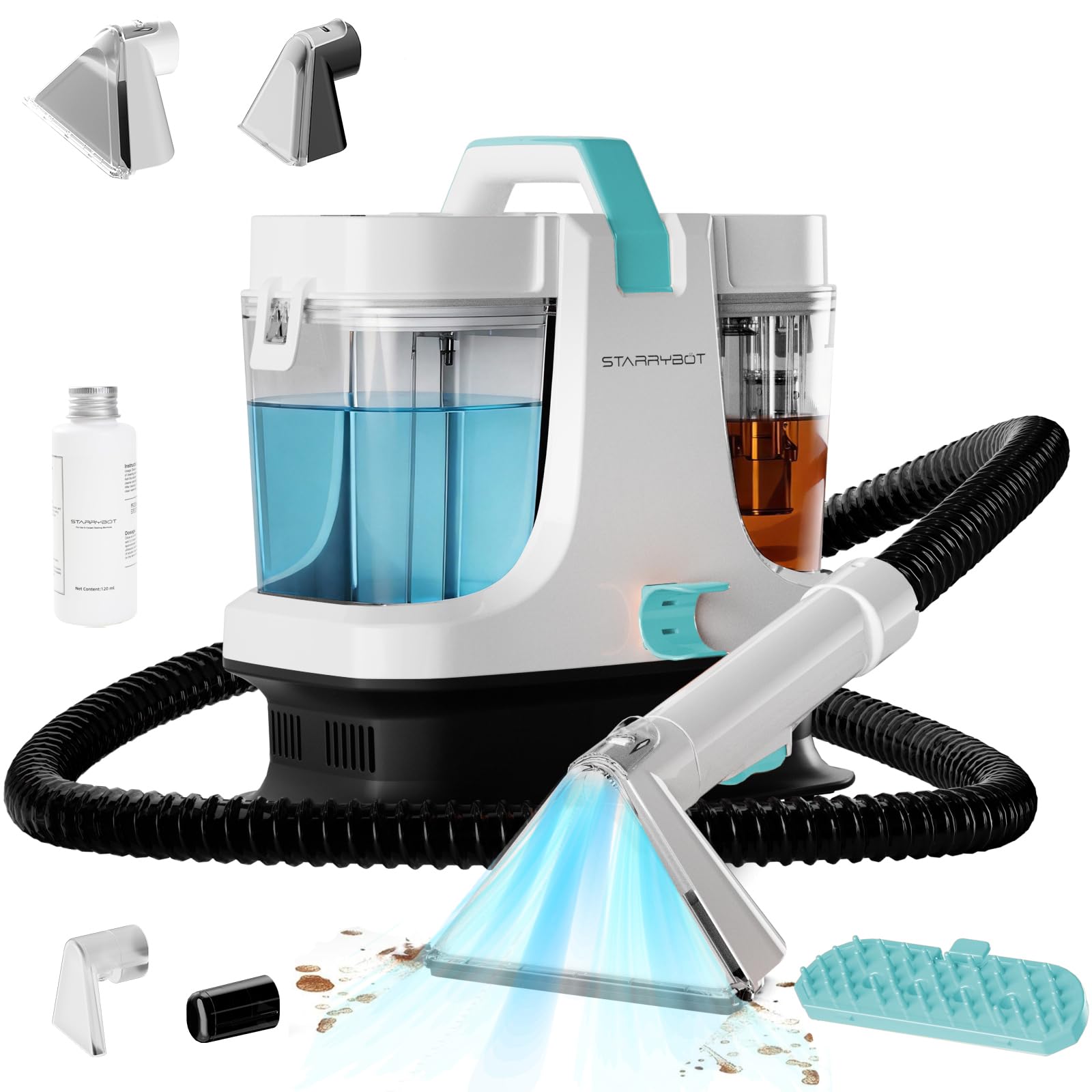 Photo 1 of Starrybot Upholstery Cleaner Machine, 18Kpa Pet Stain Extractor(white)
