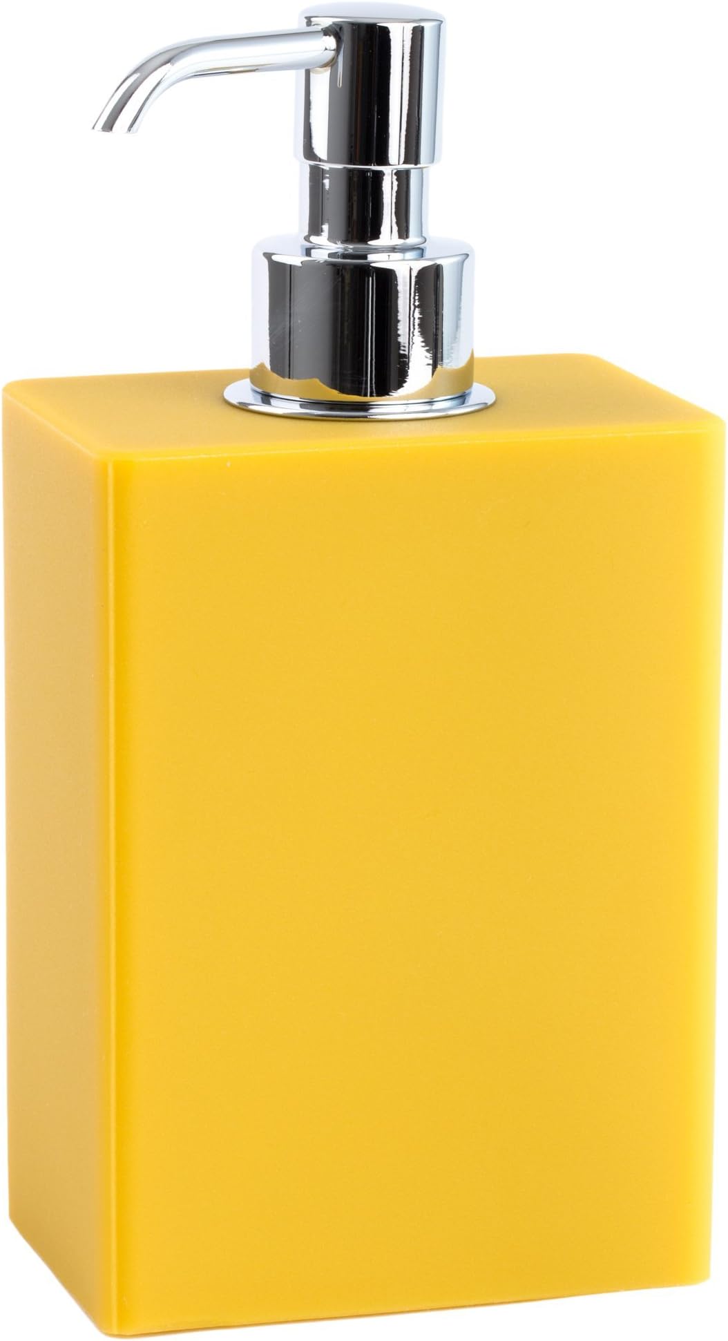 gva-d01-c25 ivasi Polyurethane/Gel Dispenser Pump Chrome Plate Brass Mustard, 9.5 x 6.5 x 18 cm