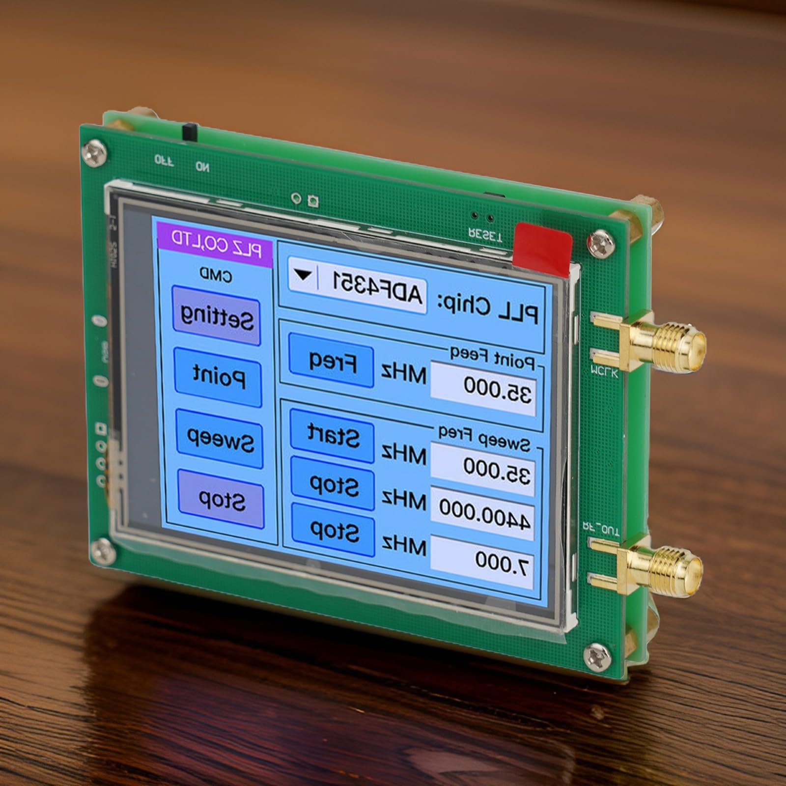 ADF4351 Modulo generatore di segnale RF 35MHz-4.4GHz PLL Sweep Sintetizzatore di frequenza con per uscita sma per test elettronici fai da te