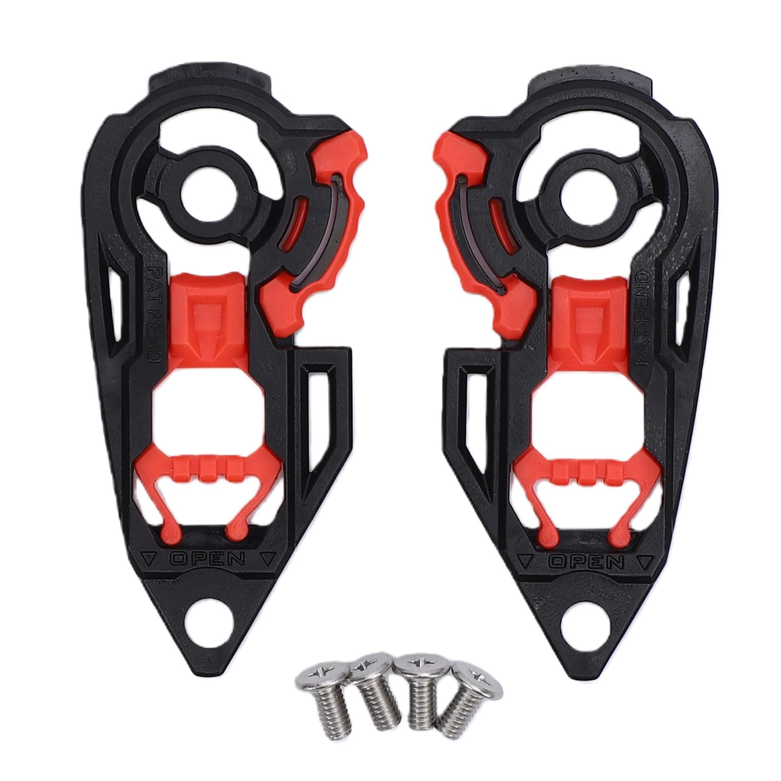SENECESLI Helmvisier-Basisgetriebe, Helmvisier-Basisplatte-Ersatzschloss-Kit mit Verstellbarem Design, für AGV K1 K1S K3SV K5 K5S Helmschild-Visier-Getriebemechanismus