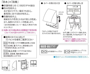 Amazon.co.jp: パナソニック 屋側用配線器具 スマートデザイン