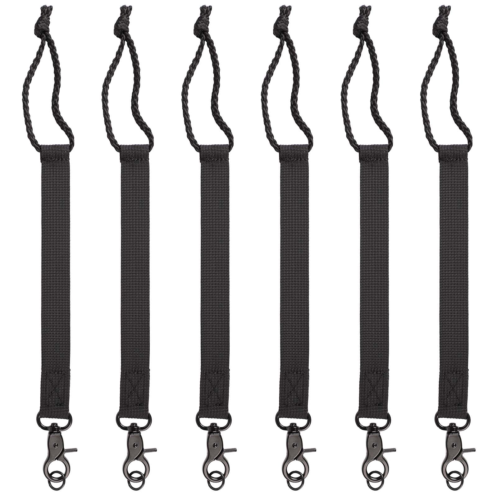 Lot De 6 Laisses De Snowboard 33 Cm – Sangles De Fixation En Nylon Avec Mousqueton, Pour Hommes Et Femmes