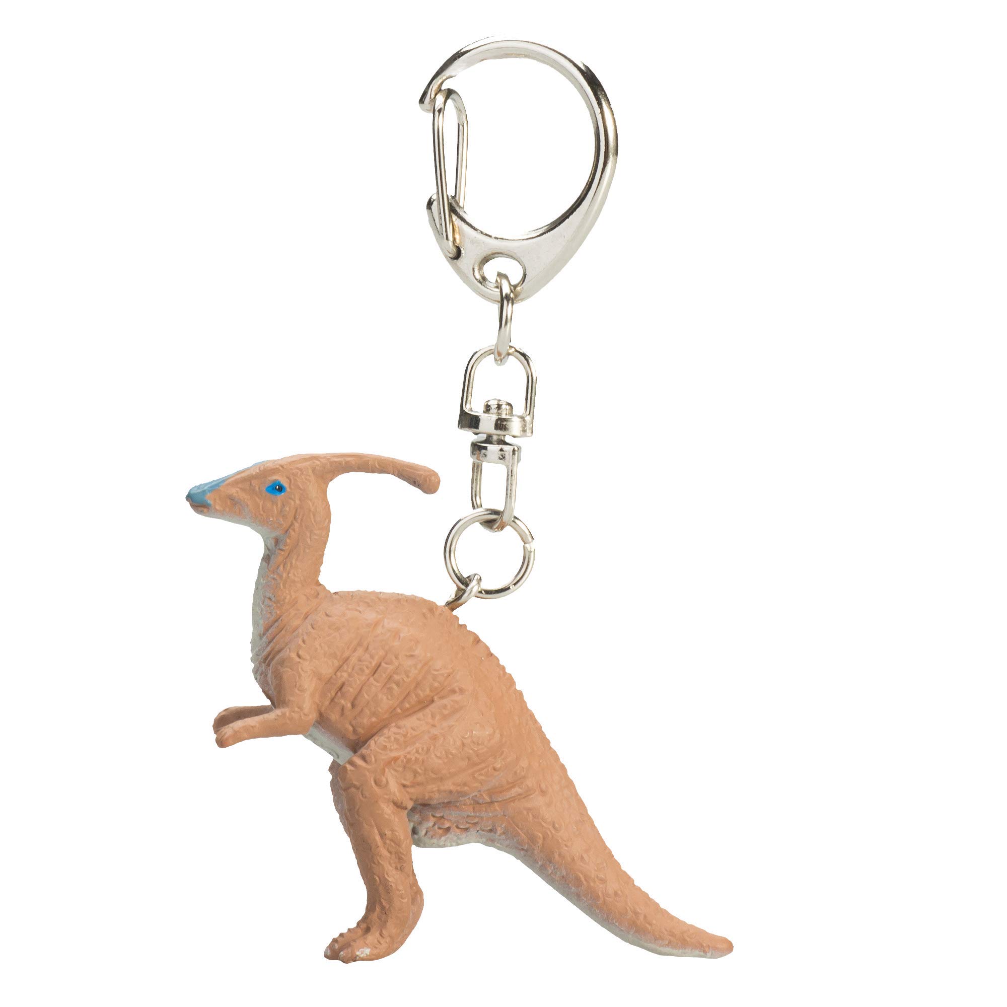 Mojo Beige Parasaurolophus Keychain