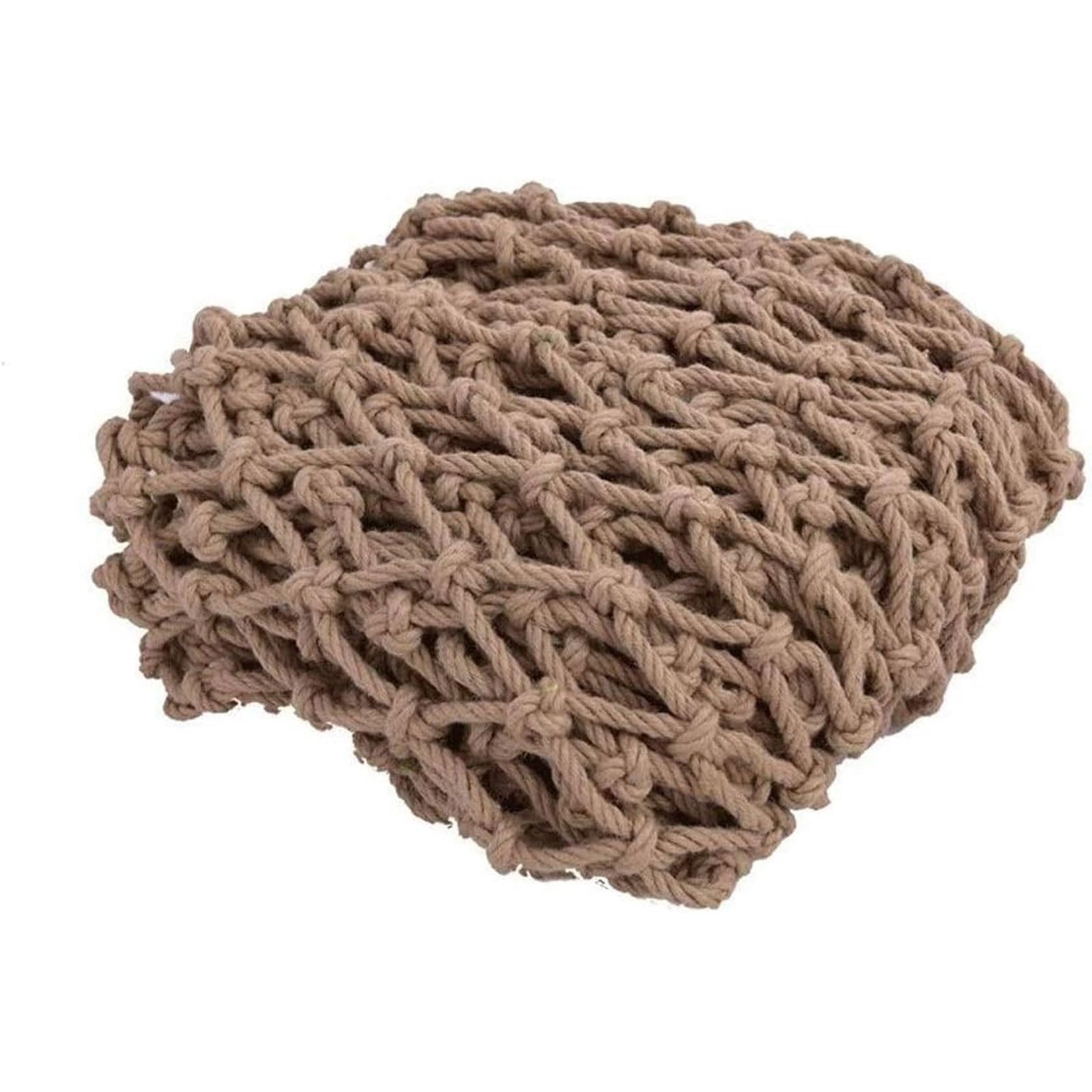 NIANTONG Red de Cuerda para Escalar, Red de Cuerda de Cáñamo para Escalar, Red de Seguridad para Balcones, Escaleras para Niños, Red de Techo Foto Decoración Red de Jardín(Size:2 * 3M(7 * 10ft))