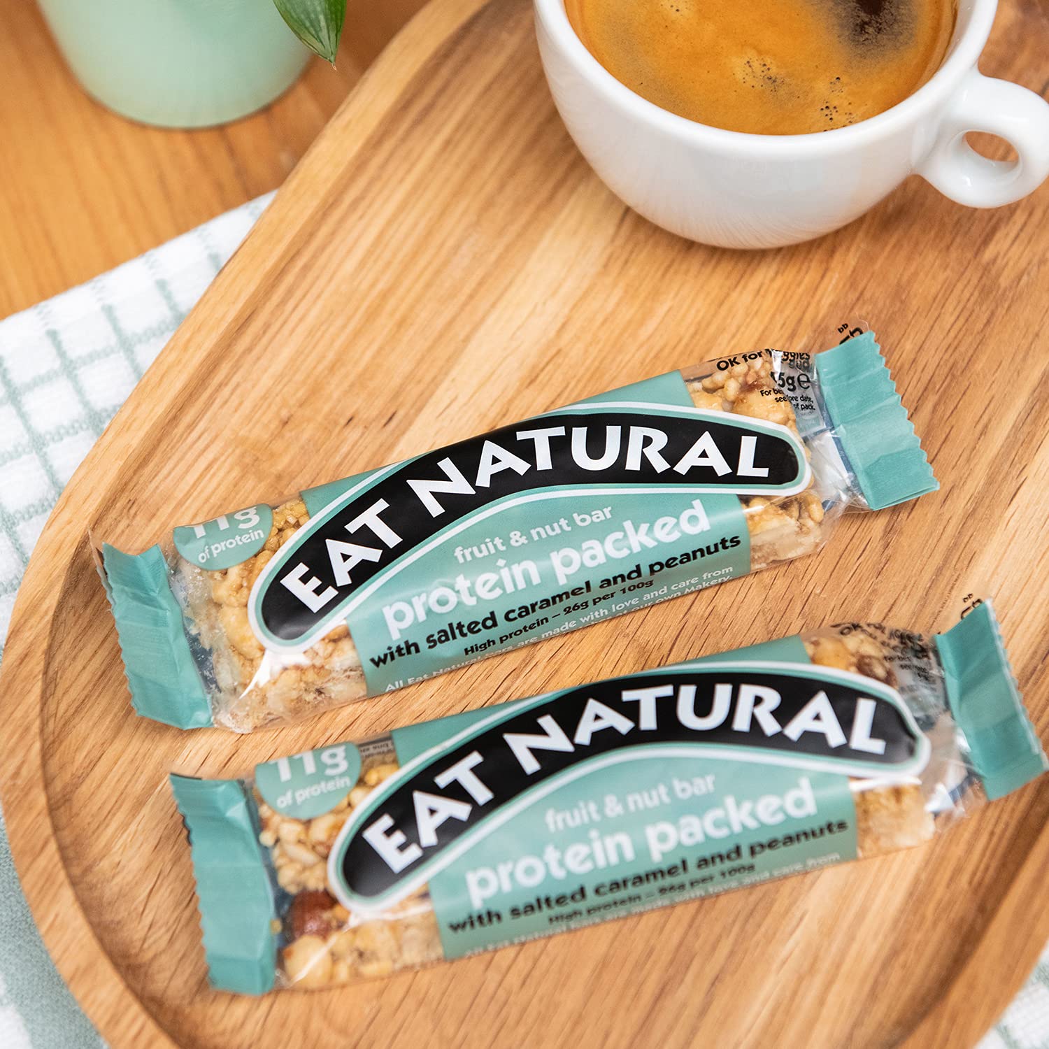 Eat Natural Protein Packed Salted Caramel Fruit & Nut Cereal Bar 12 x