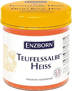 Enzborn Teufels Heiße Salbe Intensiv Wärmendes Pflegegel mit Teufelskralle und Brennnessel, 200 ml