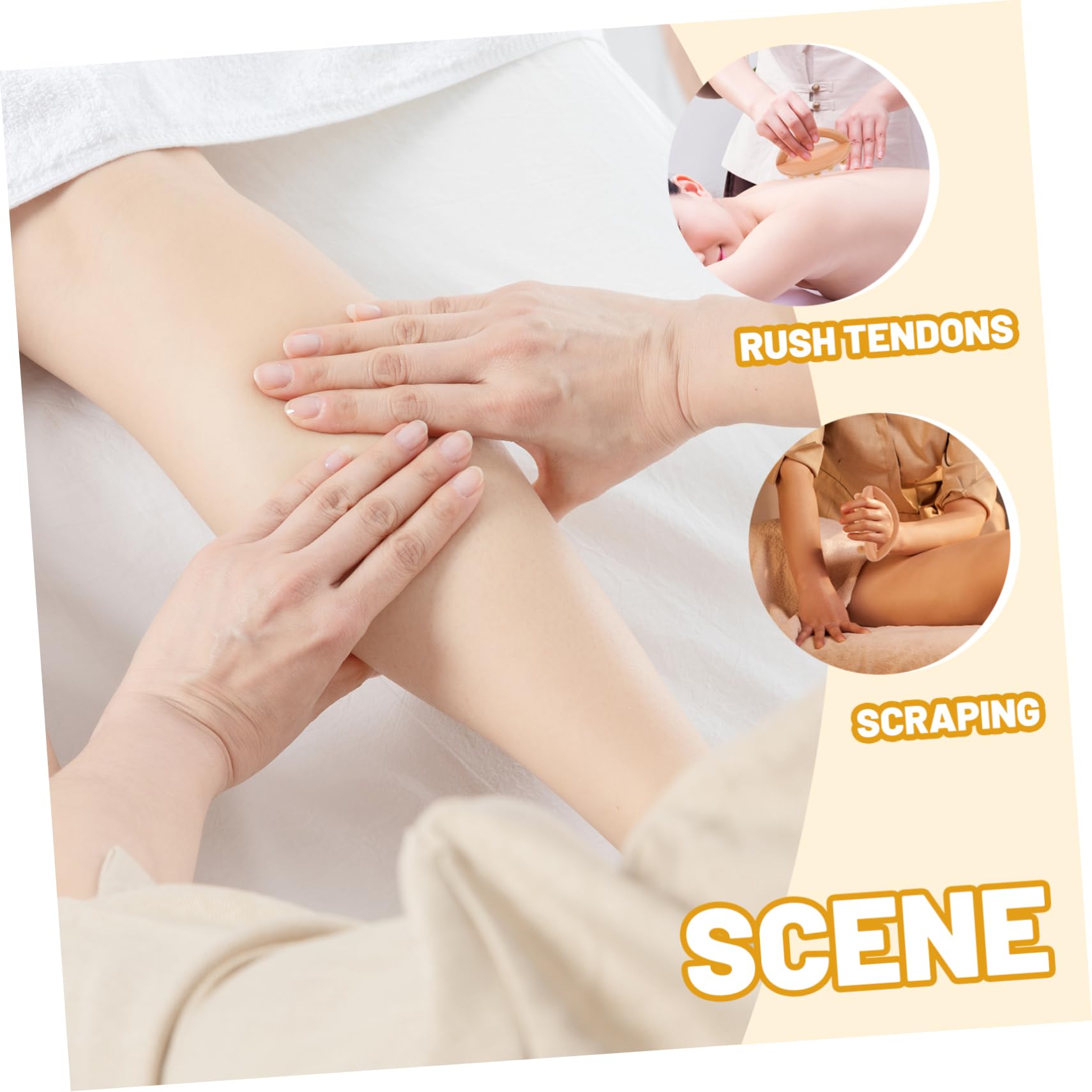 Ipetboom 3piezas Cepillo De Acupuntura Para Masaje Manual Herramienta Relajante De Masaje De Puntos De Acupuntura Para Aliviar Dolores Musculares y La Circulación