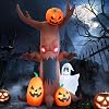 7.5ft Clown Halloween Outdoor Inflatable Decoration, Outdoor Decoration with LED Lights, Holiday Inflatable Decoration for Outdoor Patio, Garden, Lawn