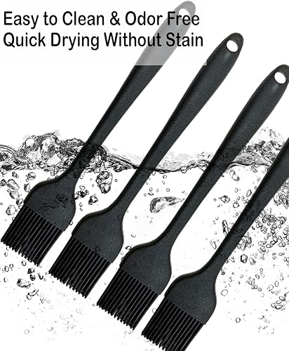 Miniatura 4 de Cepillo de silicona para cocinar, cepillo de alimentos resistente al calor para barbacoa, cepillo de silicona de grado alimenticio para hornear en