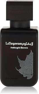 La Yuqawam Ambergris Showers EDP (Eau de Parfum) para os homens de 75 ml (2,5 oz) | Negrito Pour Homme spray | Tangerine fresco com acordo de couro | Assinatura Arabian Perfumaria | por Perfumes Rasasi
