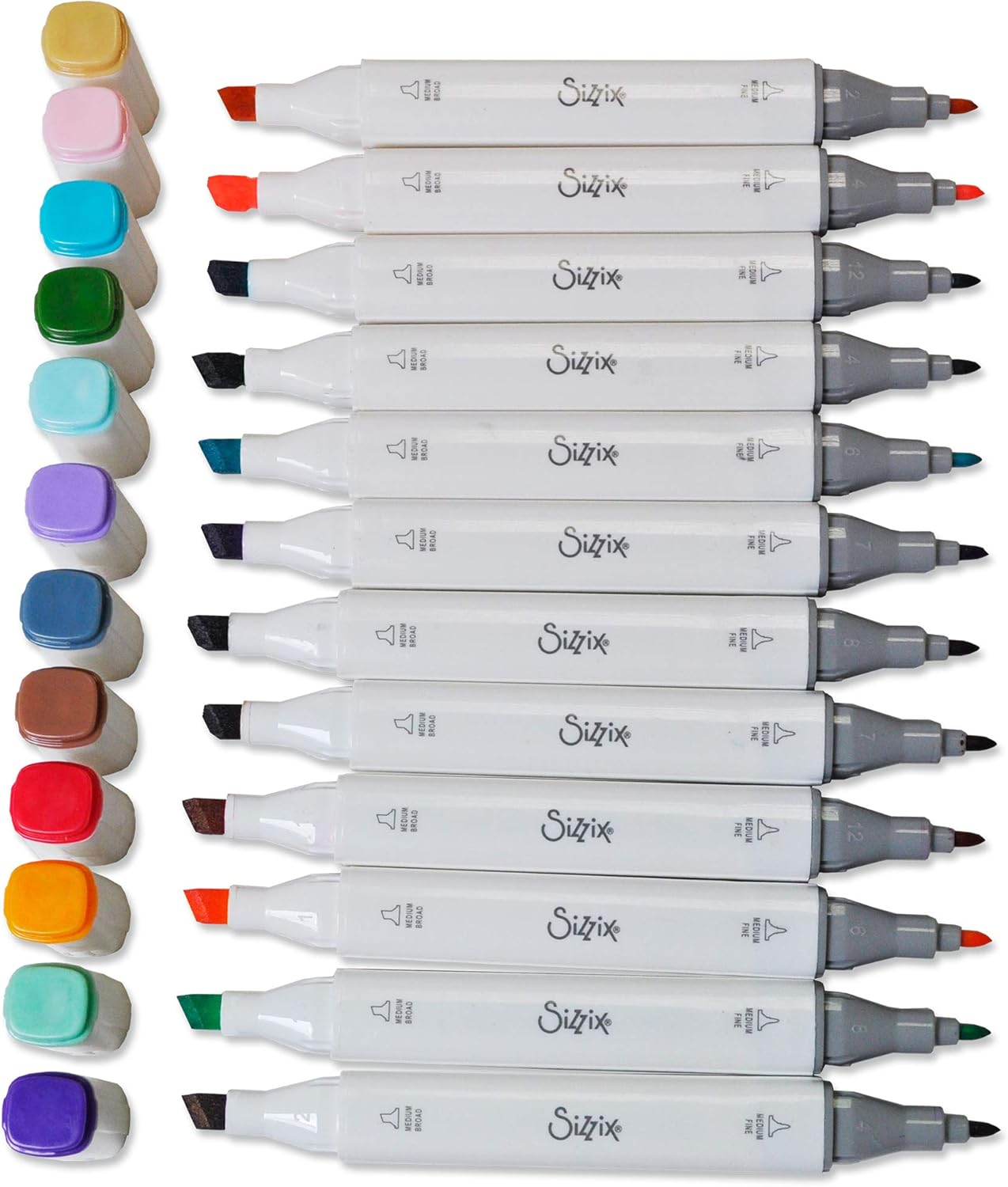 Sizzix Permanent Pens 663056, 12 Pack, Assorted Colors