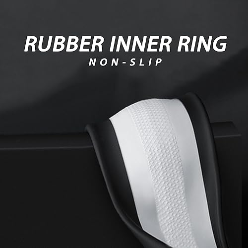 Miniatura 10 de Funda de cuero para volante de automóvil Dodge Ram 1500 2500 3500, 15.5-16 pulgadas con partículas de masaje antideslizantes (negro)