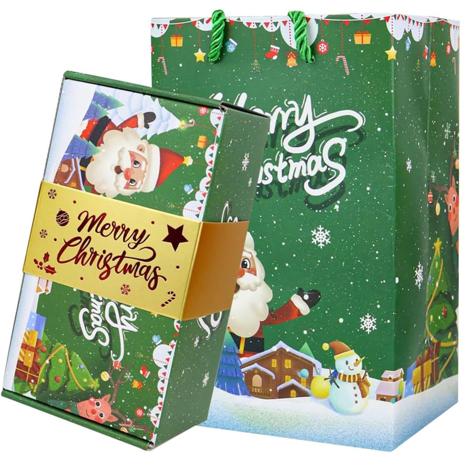Surprise Gift Box Explosion for Money, Merry Christmas Pop-Up Money Gift Boxes Explosion, Folding Bouncing Money Gift Box for Birthday, Anniversary, Valentine, Proposal (12 Bounces,Green)