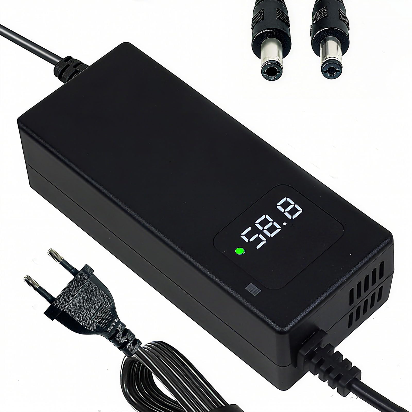 Cargador de 58,8 V, 2 A, batería de 52 V, patinete eléctrico