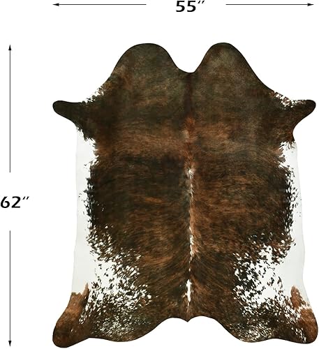 Miniatura 2 de BENRON Alfombra de piel de vaca sintética, alfombra de piel de vaca occidental para sala de estar, dormitorio, decoración del hogar, alfombra
