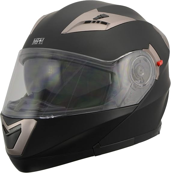 Milwaukee Performance helmet Modular Full Face DOT Approved Racing Helmet w/Sun Visor