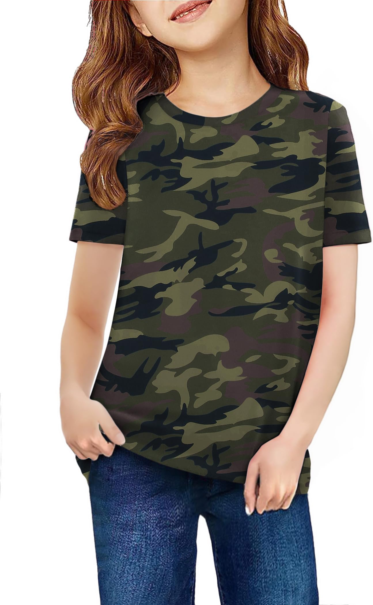 Arshiner Girls Unicorn Shirts Short Sleeve Flip Sequin T-Shirt Tops