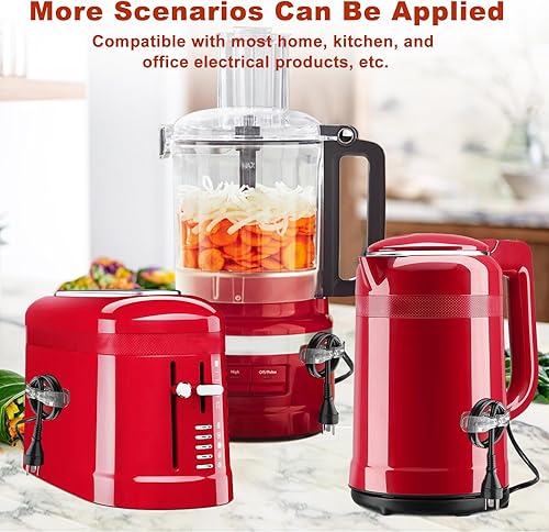 Miniatura 5 de Organizador de cables para electrodomésticos de cocina, organizador de cables mejorado, 10 unidades de organización y almacenamiento, organizador de